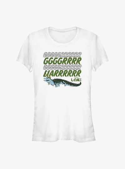 Marvel Loki Grrr Liar Alligator Girls T-Shirt