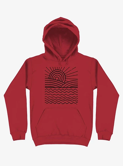 Ocean And Sun Art Hoodie