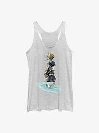 Disney Kingdom Hearts Feet Wet Girls Tank Htr