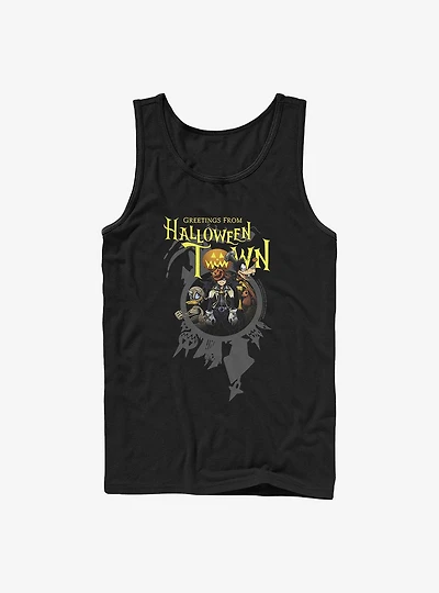 Disney Kingdom Hearts Greetings Halloween Town Tank Top