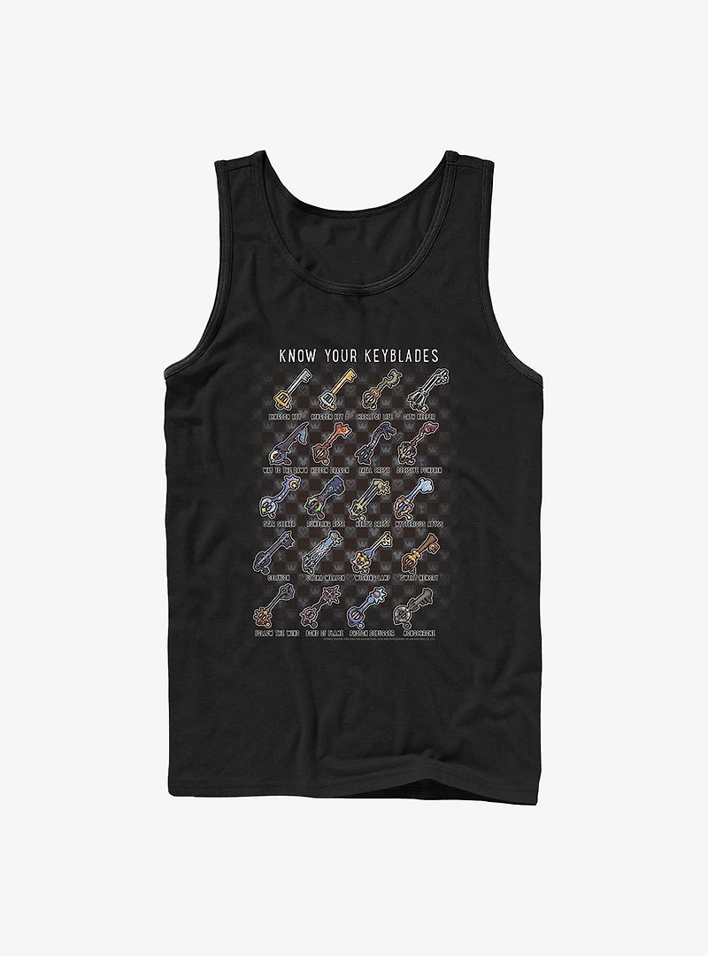 Disney Kingdom Hearts Keyblades Chart Tank