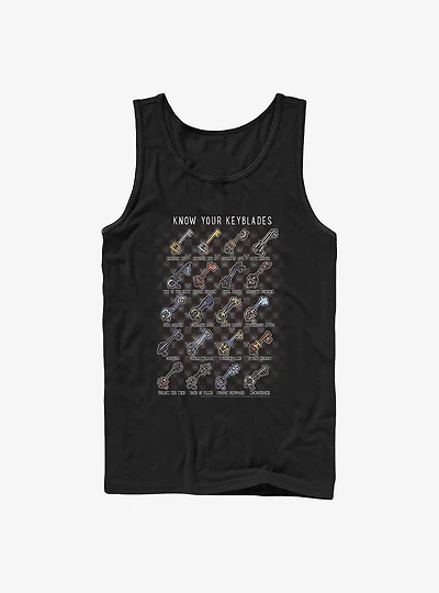 Disney Kingdom Hearts Keyblades Chart Tank
