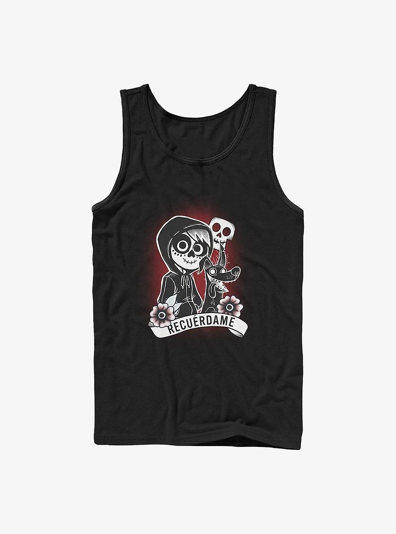 Disney Pixar Coco Recuerdame Tattoo Tank