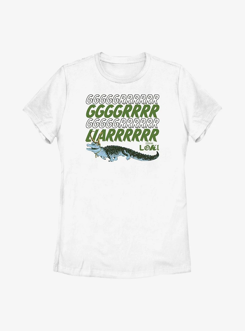 Marvel Loki Alligator Growl Womens T-Shirt
