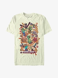Minecraft Fun Arrow Composition Featuring Chicken Jockey T-Shirt