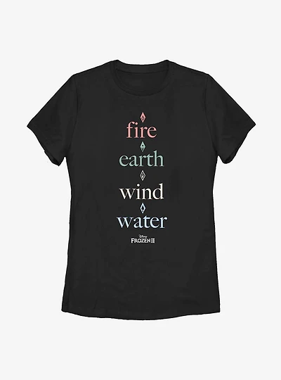 Disney Frozen 2 Simple Elements Womens T-Shirt