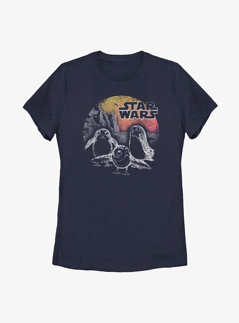 Star Wars Episode VIII: The Last Jedi Little Porgs Womens T-Shirt