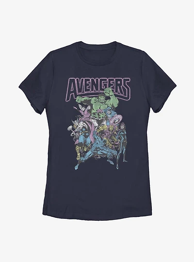 Marvel Avengers Band Tee Womens T-Shirt