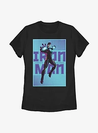 Marvel Iron Man Halftone Womens T-Shirt