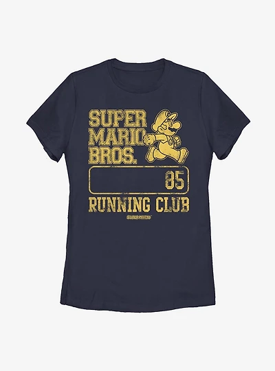 Nintendo Super Mario Bros Running Womens T-Shirt