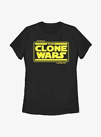 Star Wars: The Clone Wars Logo Womens T-Shirt