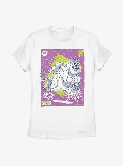 Disney Pixar Monsters, Inc. Sulley Japanese Text Womens T-Shirt