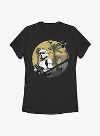 Star Wars: Rogue One Scarif Circle Womens T-Shirt