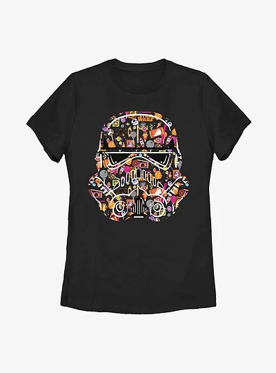 Star Wars Candy Trooper Face Womens T-Shirt