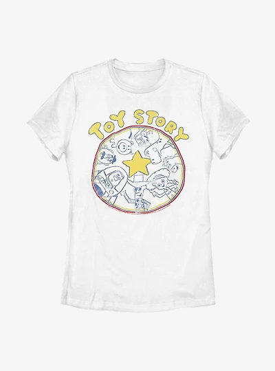 Disney Pixar Toy Story Circle Womens T-Shirt
