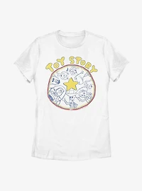 Disney Pixar Toy Story Circle Womens T-Shirt