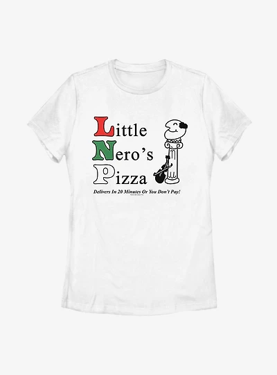 Home Alone Little Neros Pizza Womens T-Shirt