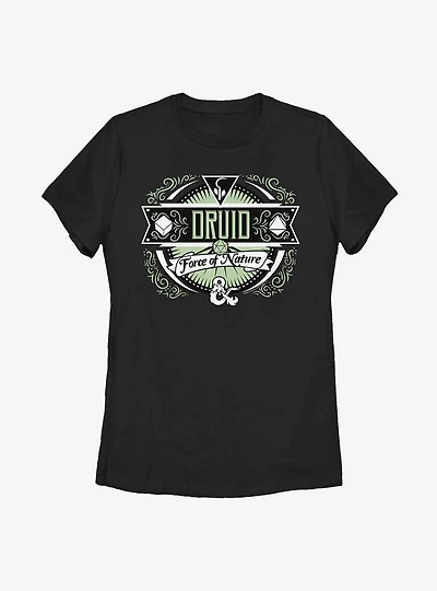 Dungeons & Dragons Druid Label Womens T-Shirt