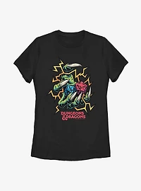 Dungeons & Dragons Electric Dice Roll Womens T-Shirt