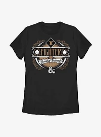 Dungeons & Dragons Fighter Label Womens T-Shirt