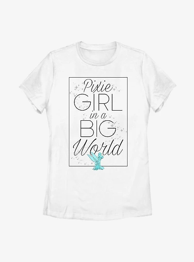 Disney Peter Pan Tinker Bell Big World Pixie Womens T-Shirt