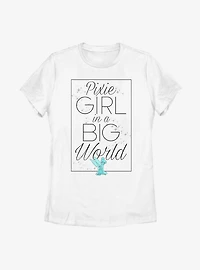 Disney Peter Pan Tinker Bell Big World Pixie Womens T-Shirt