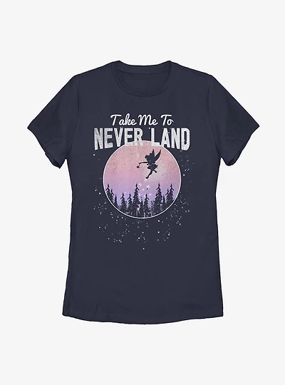 Disney Peter Pan Tinker Bell Never Land Promise Womens T-Shirt