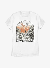 Disney Peter Pan Tinker Bell Neverland Sighted Womens T-Shirt