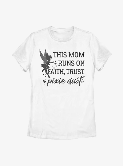 Disney Peter Pan Tinker Bell Runs On Ftpd Womens T-Shirt