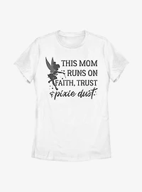 Disney Peter Pan Tinker Bell Runs On Ftpd Womens T-Shirt