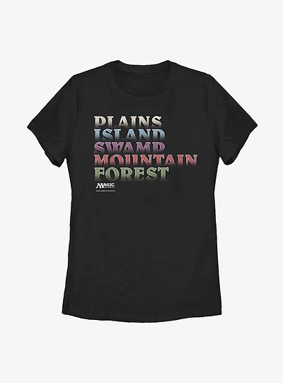 Magic: The Gathering Setting Stack Womens T-Shirt