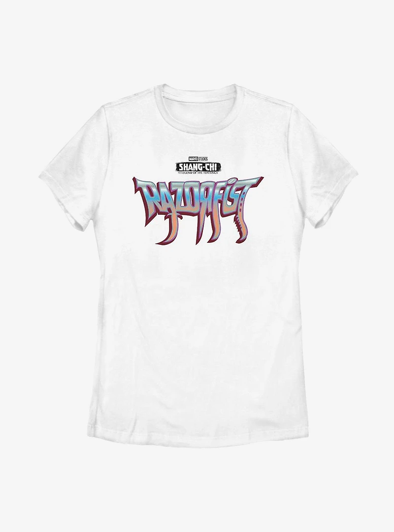 Marvel Shang-Chi And The Legend Of Ten Rings Razorfist Logo Womens T-Shirt