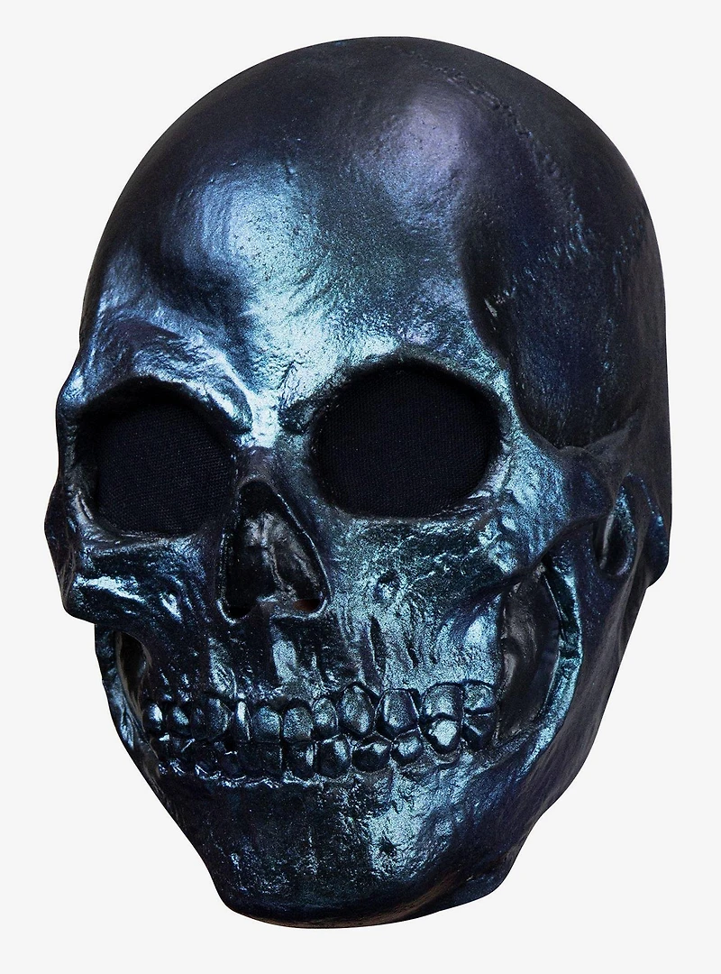 Skull Metalic Blue Mask