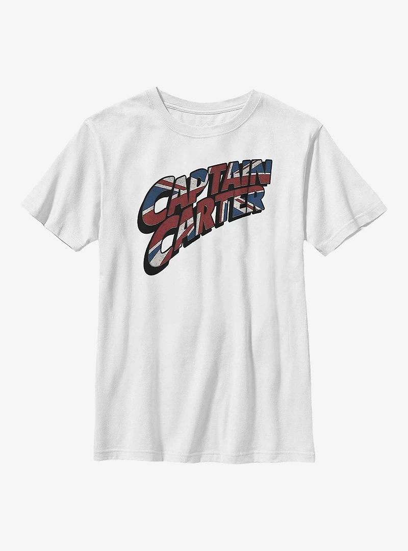 Marvel What If...? Carter Logo Youth T-Shirt
