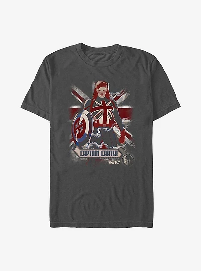 Marvel What If...? Captain Carter Flag T-Shirt
