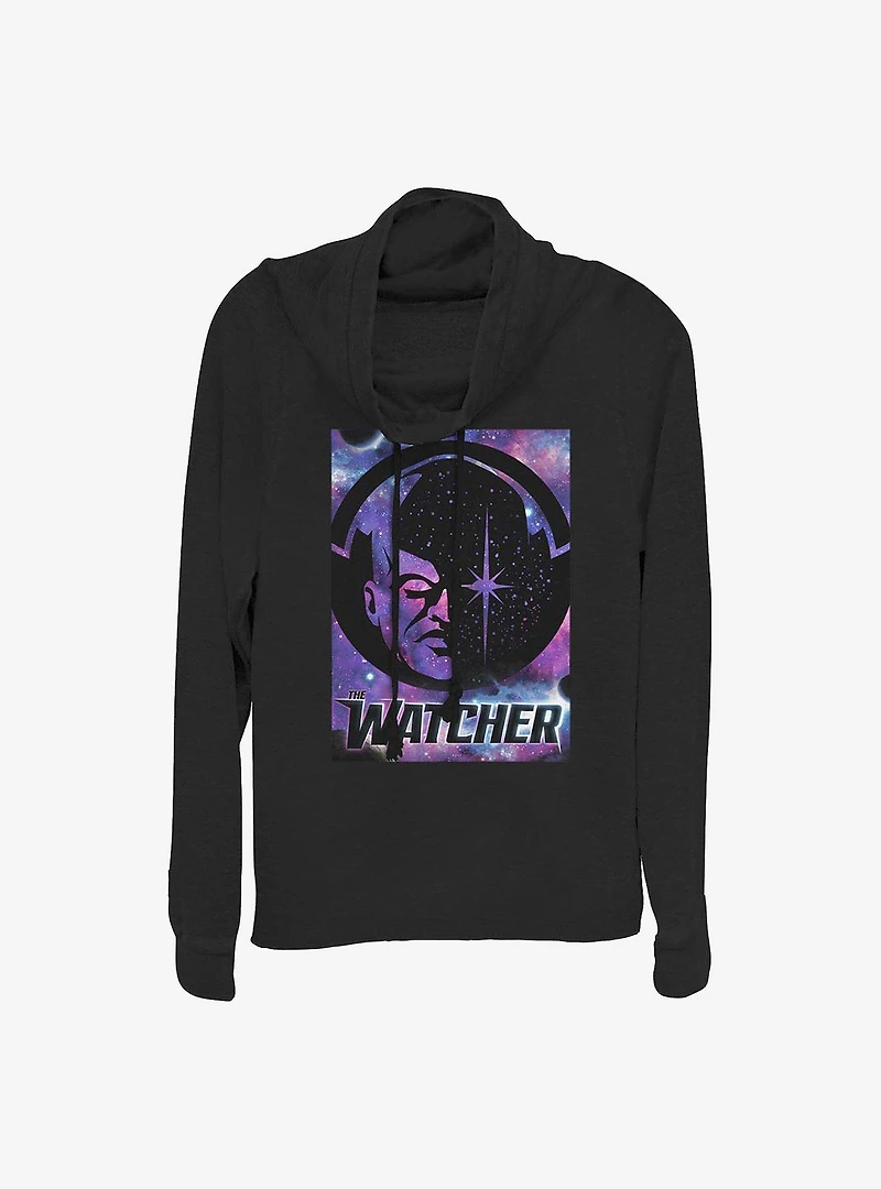 Marvel What If...? The Watcher Poster Cowlneck Long-Sleeve Girls Top