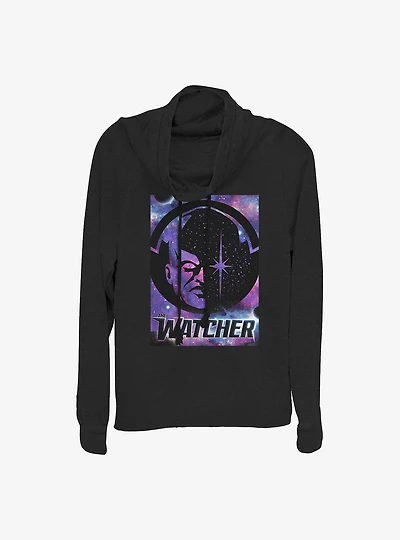 Marvel What If...? The Watcher Poster Cowlneck Long-Sleeve Girls Top
