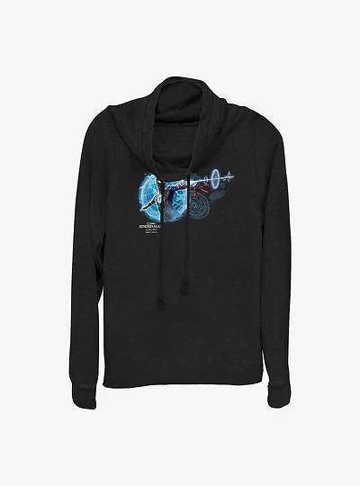 Marvel Spider-Man: No Way Home Magic Web Cowlneck Long-Sleeve Girls Top