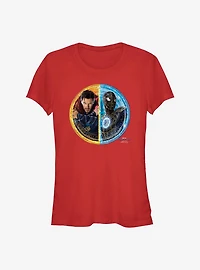Marvel Spider-Man: No Way Home Spidey Doctor Strange Circle Girls T-Shirt
