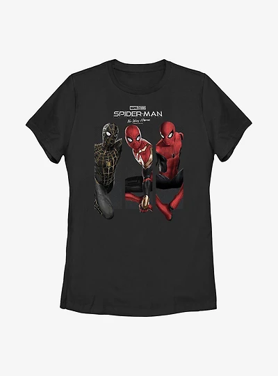 Marvel Spider-Man: No Way Home Three Poses Girls T-Shirt