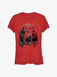 Marvel Spider-Man: No Way Home Three Poses Girls T-Shirt