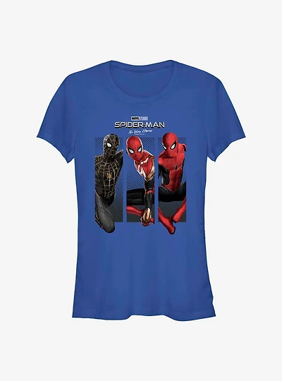 Marvel Spider-Man: No Way Home Three Poses Girls T-Shirt
