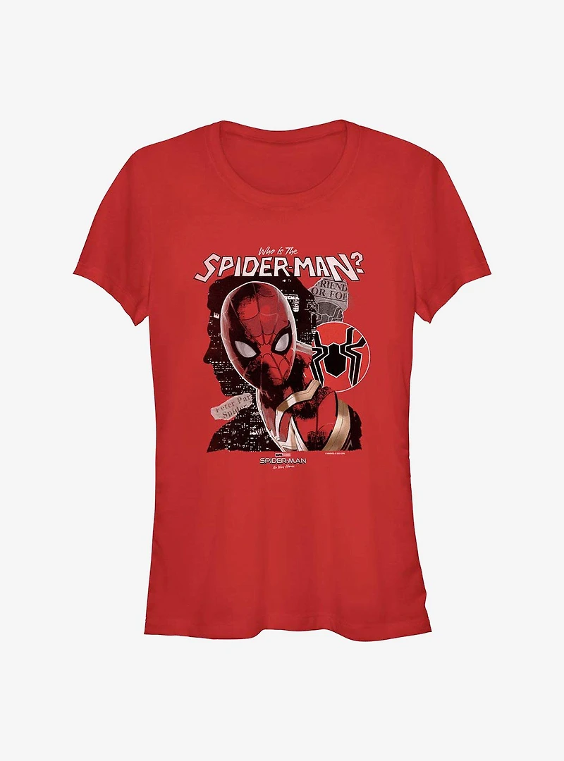 Marvel Spider-Man: No Way Home Who Is He? Girls T-Shirt