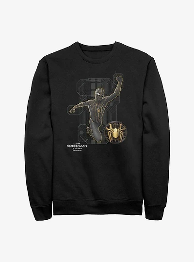 Marvel Spider-Man: No Way Home Black Tech Suit Crew Sweatshirt