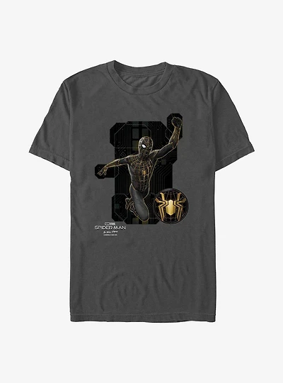 Marvel Spider-Man: No Way Home Black Tech Suit T-Shirt