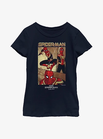 Marvel Spider-Man: No Way Home Three Panel Spidey Youth Girls T-Shirt