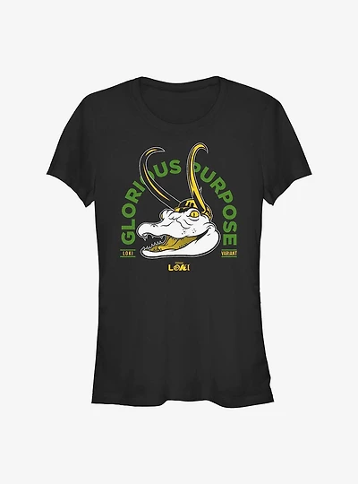 Marvel Loki Gator Glorious Purpose Girls T-Shirt