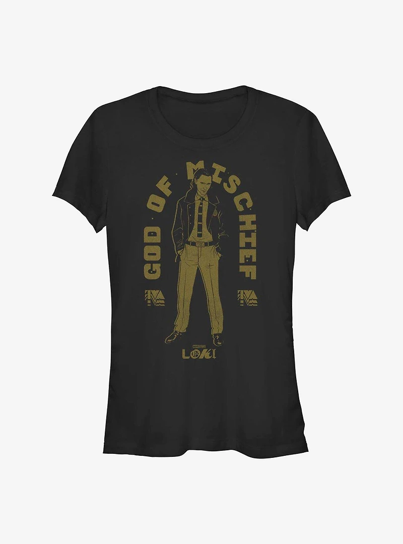 Marvel Loki God Of Mischief Girls T-Shirt