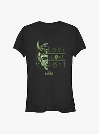 Marvel Loki Symbols Girls T-Shirt