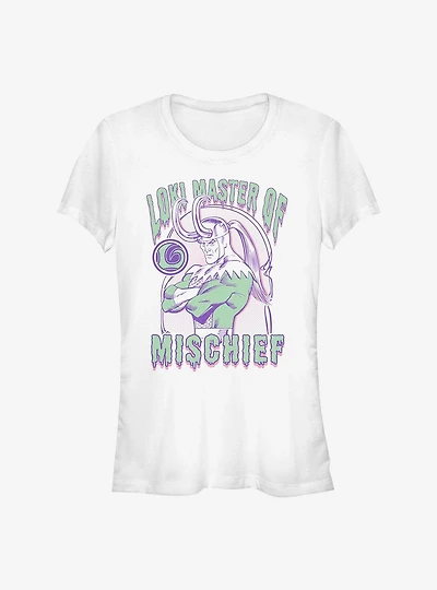 Marvel Loki Master Of Mischief Girls T-Shirt